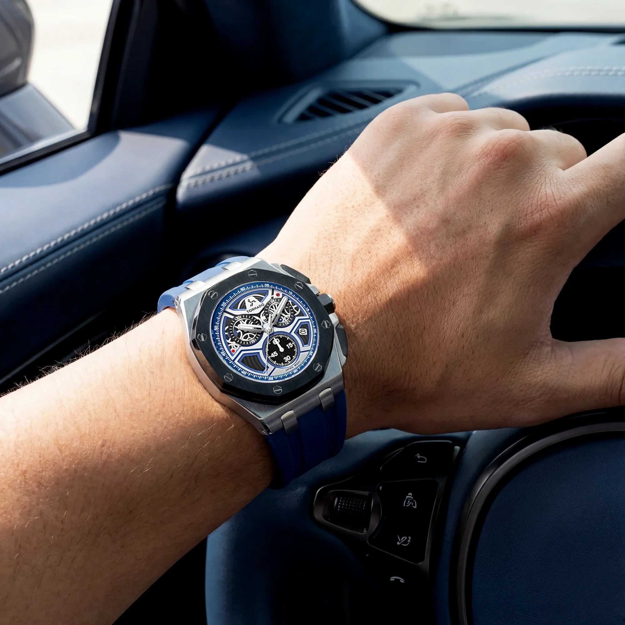 LUMINA CHRONOSPHERE Chronograph Blue and Black - Image 5