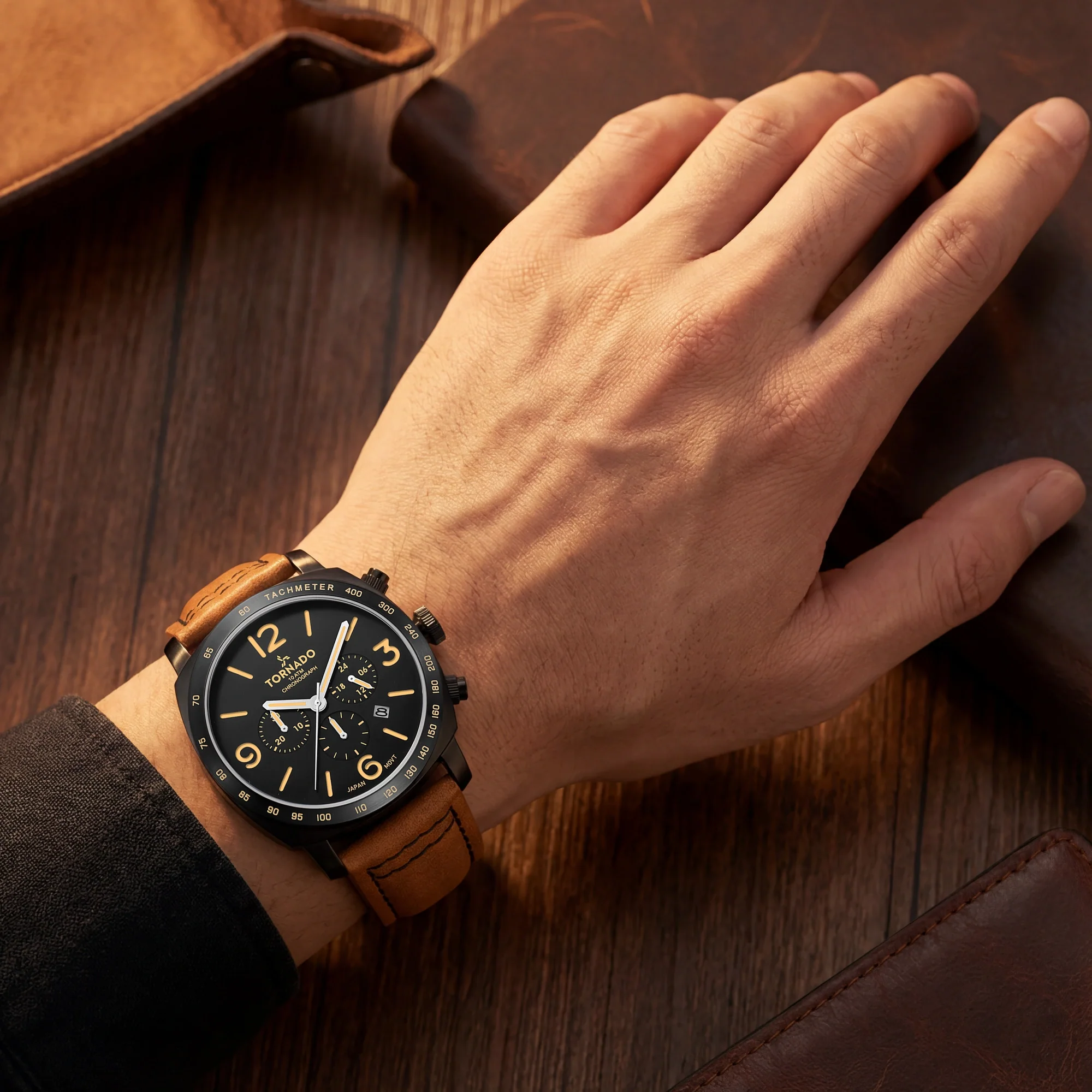 LUMINA CHRONOSPHERE Chronograph Brown Black - Image 5